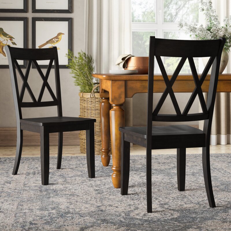 Thaddeus Solid Wood Cross-back Dining Chair & Reviews | Birch Lane